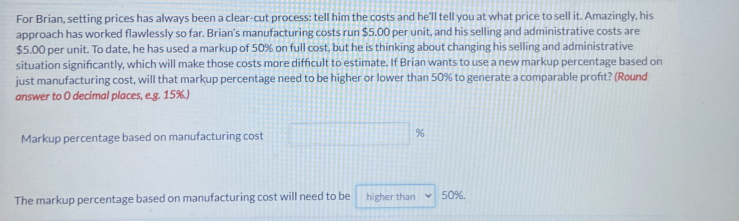 For Brian, setting prices has always been a clear