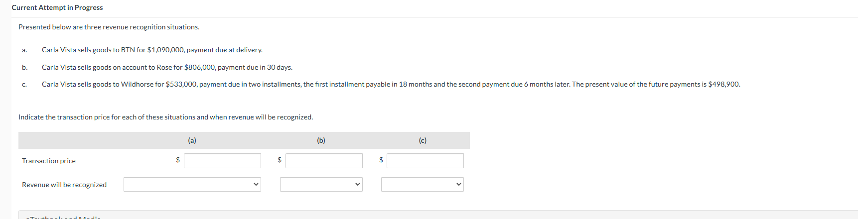 Current Attempt in Progress Presented below are