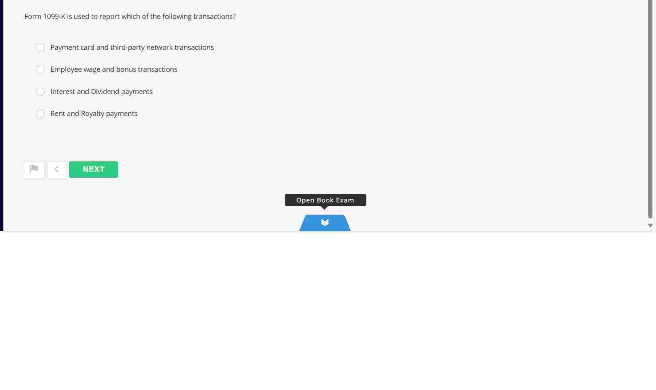 Form \ ( 1 0 9 9 - \ mathrm { K } \ ) is used to