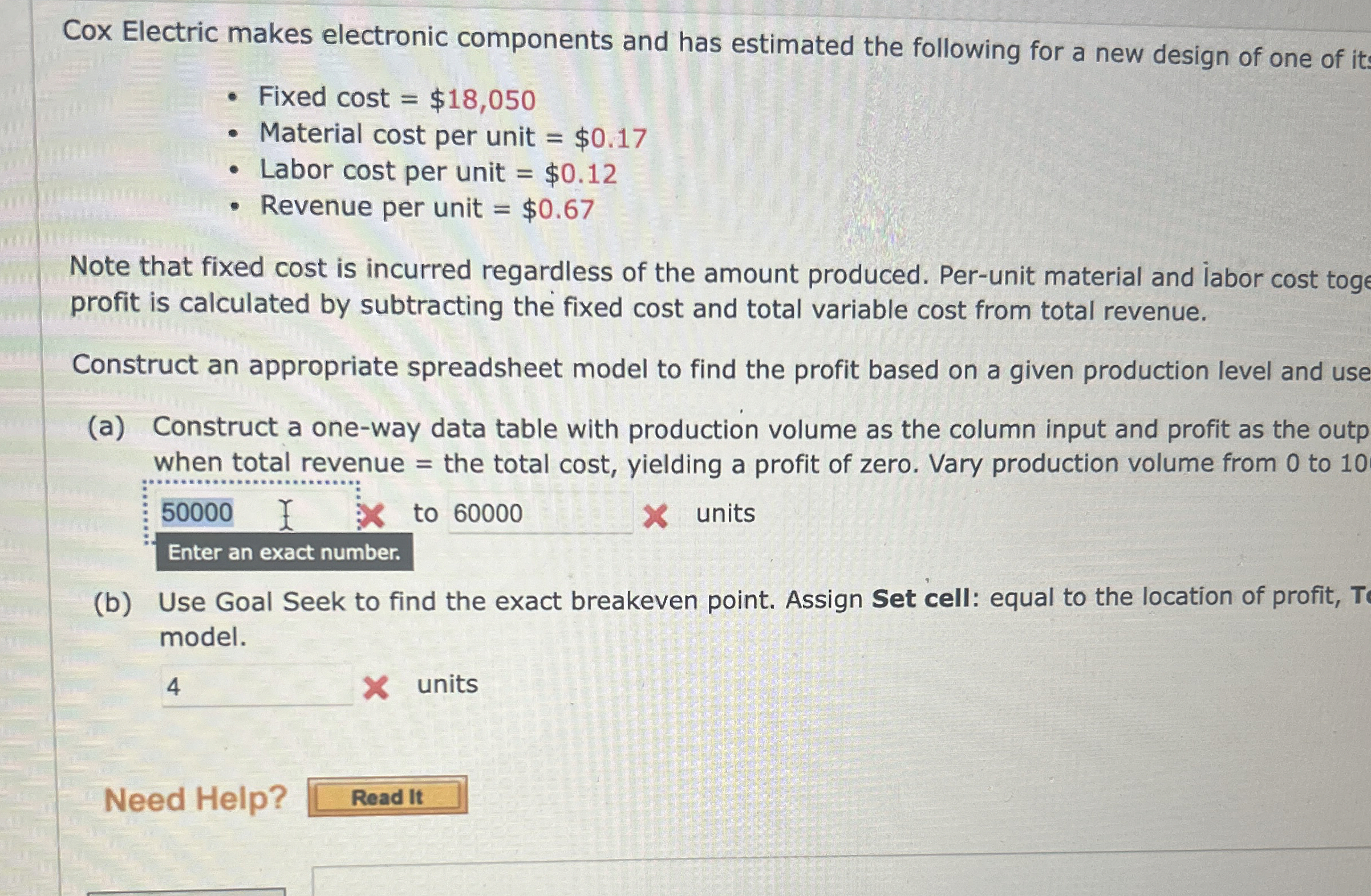 Cox Electric makes electronic components and has