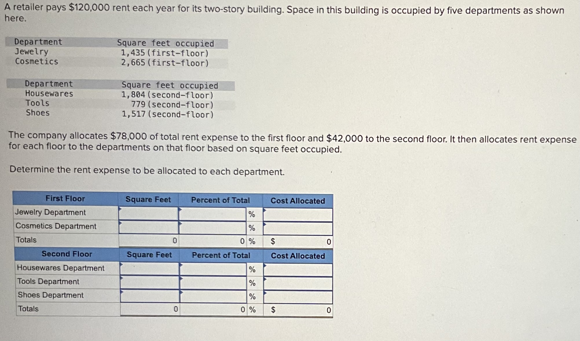  Please answer in respective format as image, thank you. A retailer
