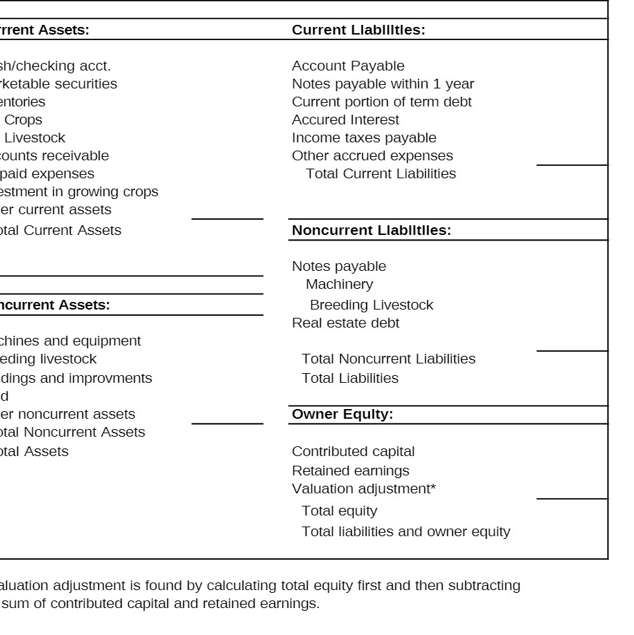 rrent Assets: Current Llabilltles: h/checking