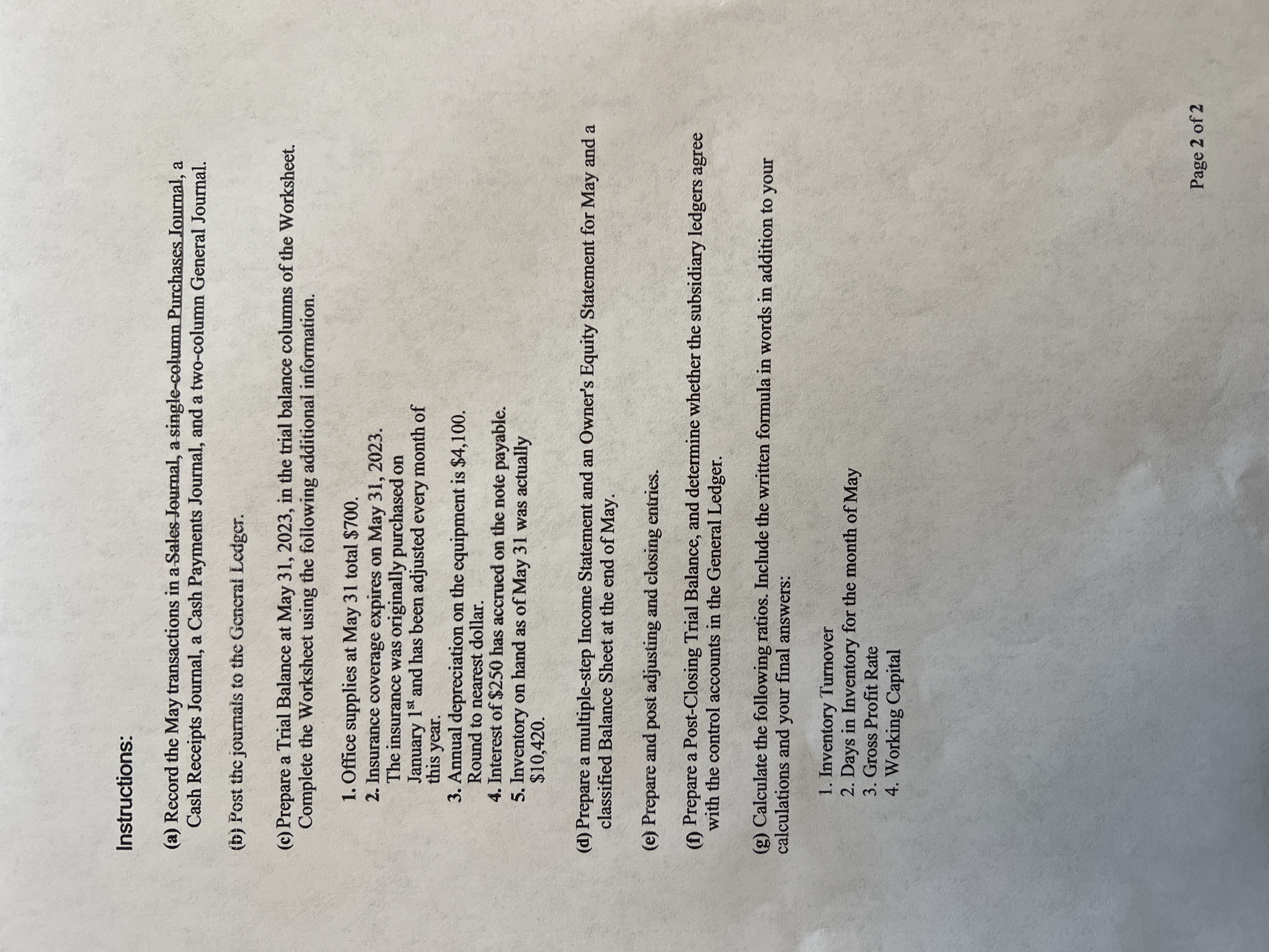 ACC 1021 MP Set Project Spring 2023 100 points 1.