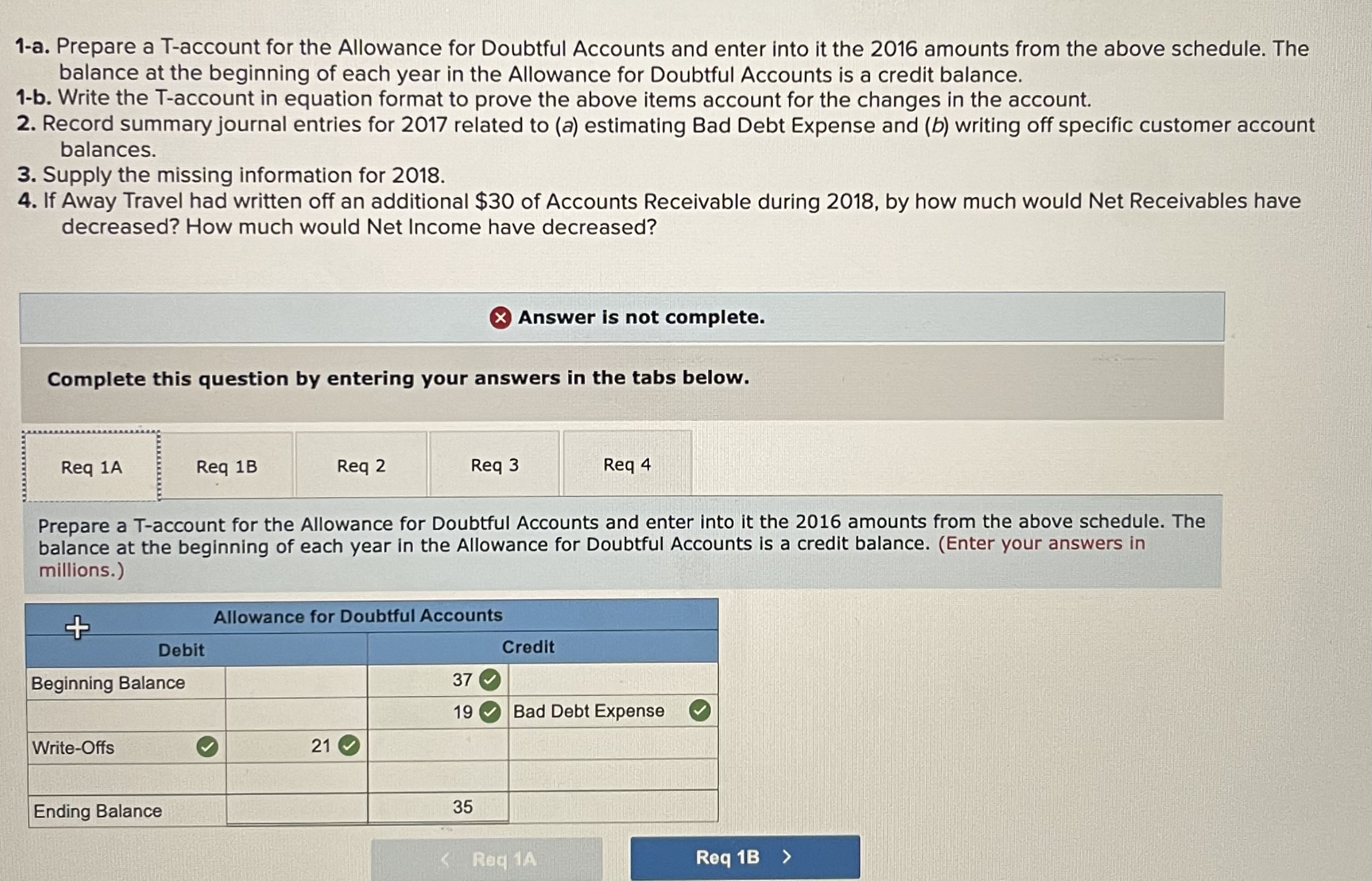 I am still getting the incomplete error on this