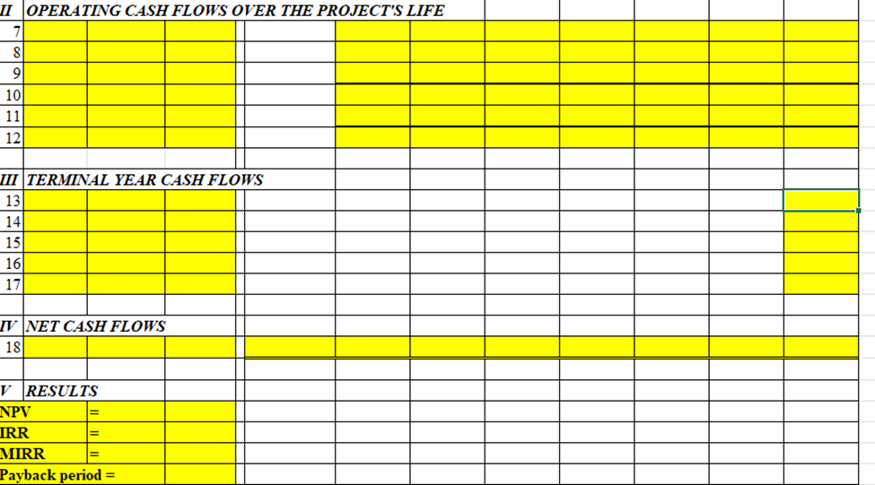 ICAR Format: The ICAR must be in the Excel