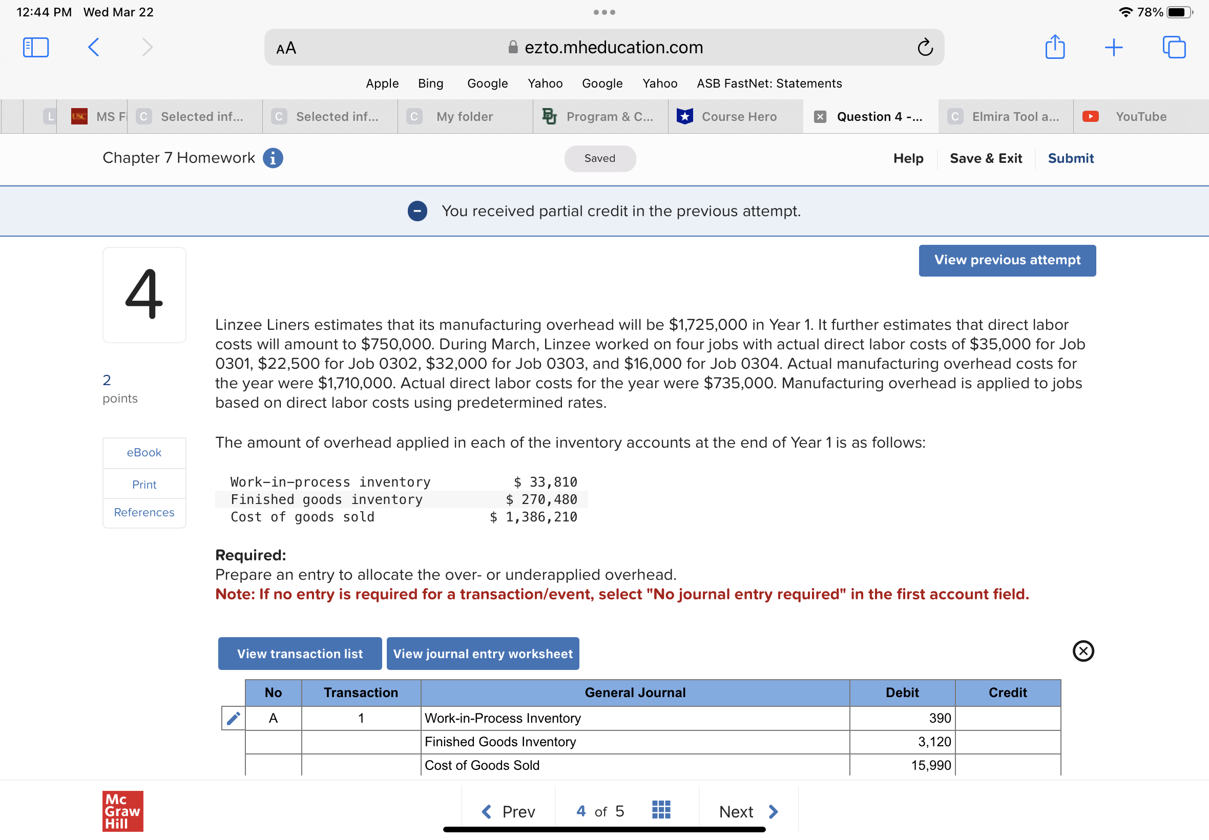 12:44 PM Wed Mar 22 ... '1' 78% E} 8:] < AA 0