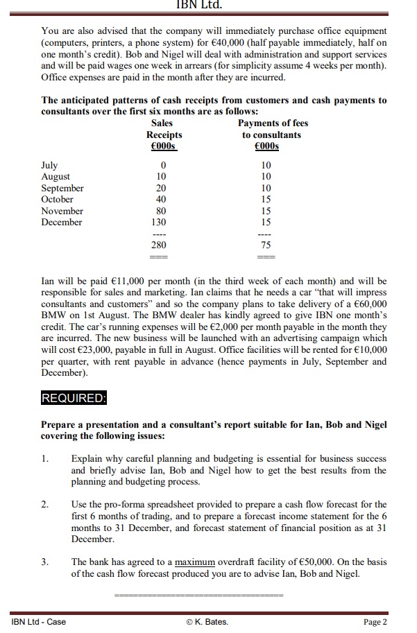 CASE STUDY 1' B N Ltd. E A C. Hi (3 H D Ll N