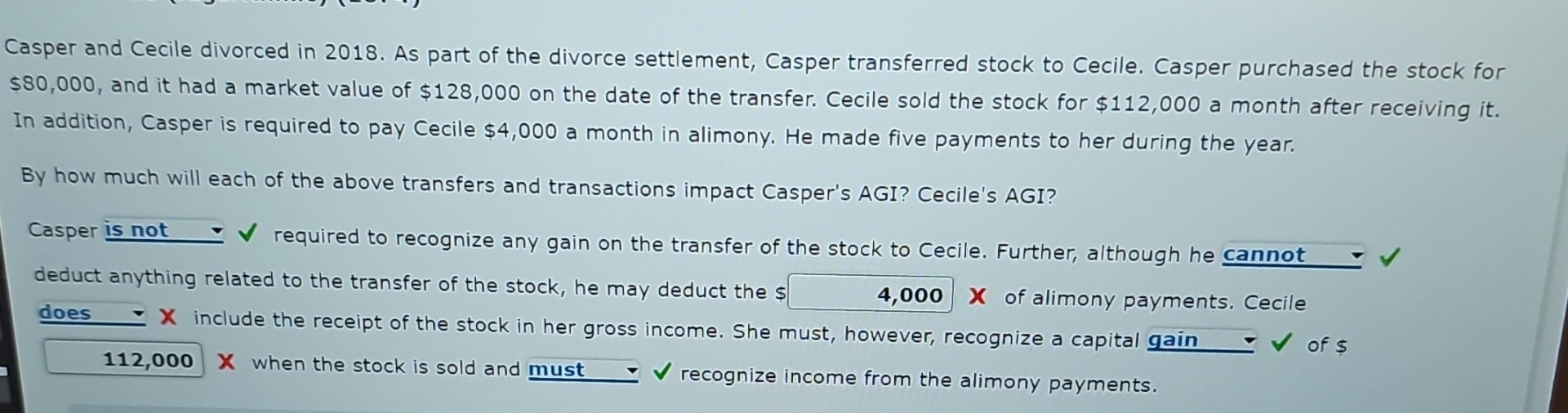 Casper and Cecile divorced in 2 0 1 8 . As part