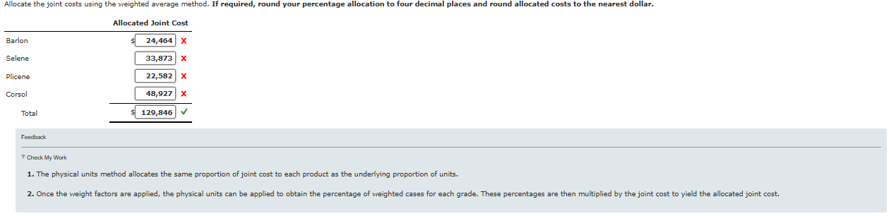 Cost Accounting/Managerial Accounting Homework