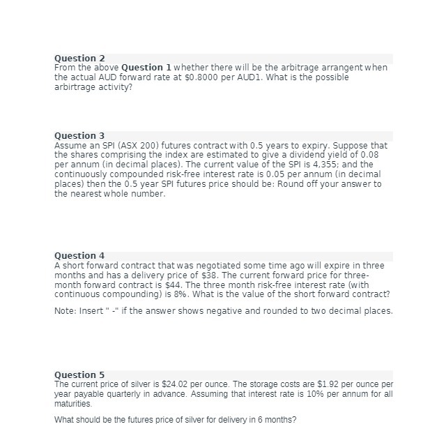 Question 2 From the above Question 1 whether