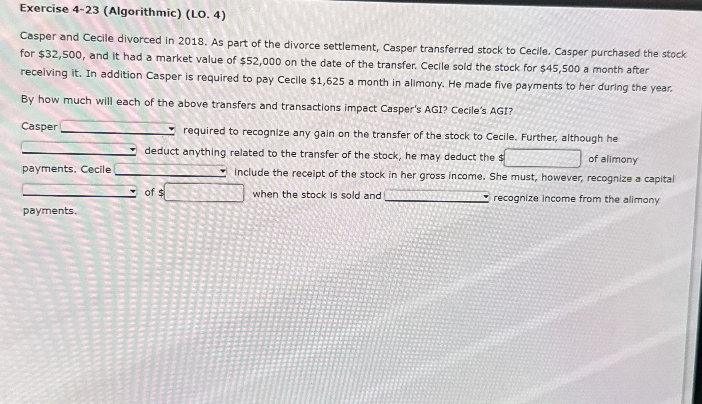 Exercise 4 - 2 3 ( Algorithmic ) ( LO . 4 )