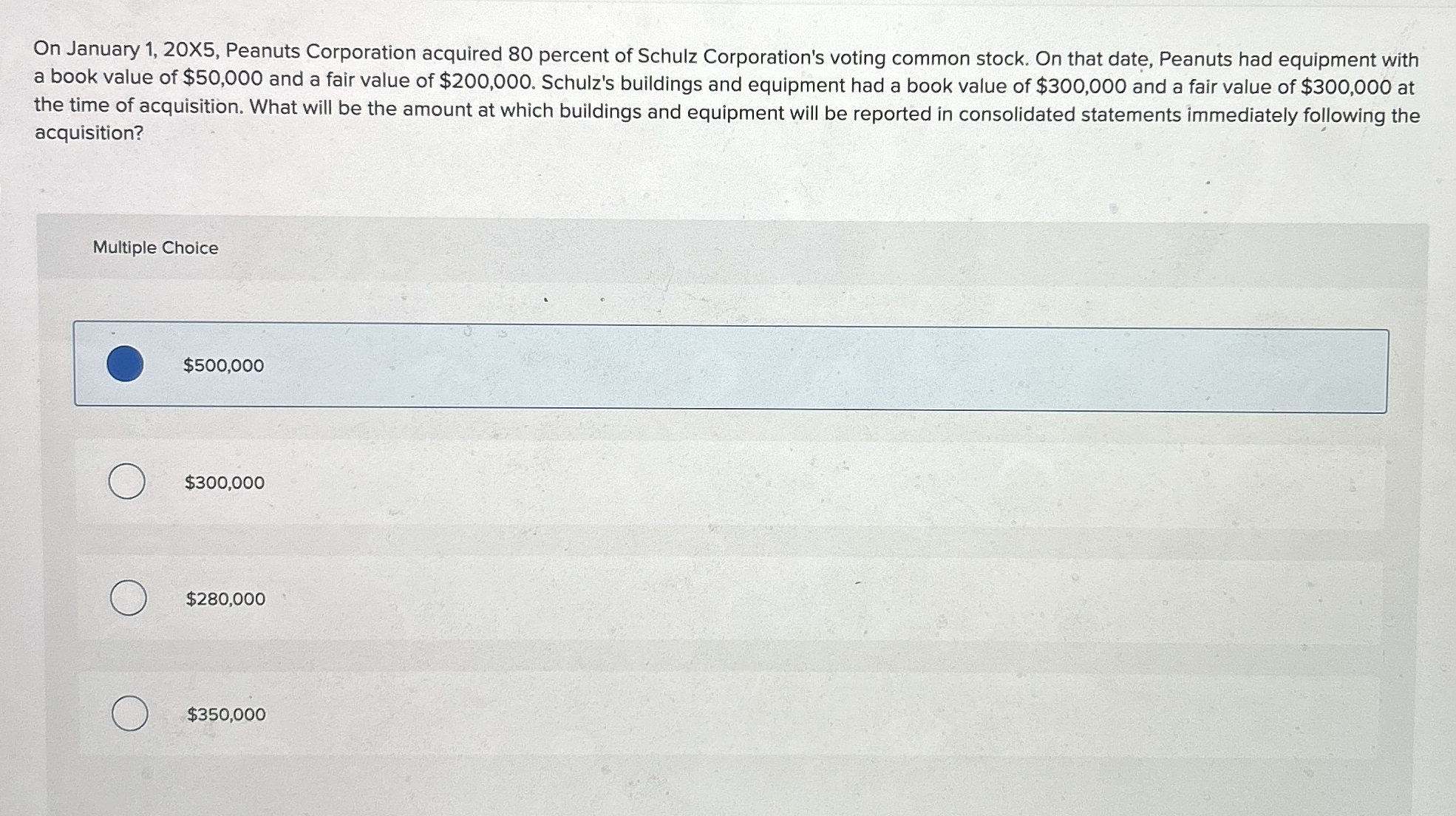 On January 1 , 2 0 X 5 , Peanuts Corporation
