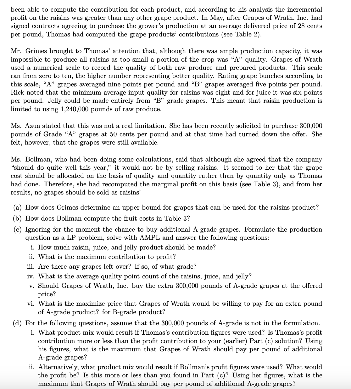 Grapes of Wrath, Inc. packs, prepares, and