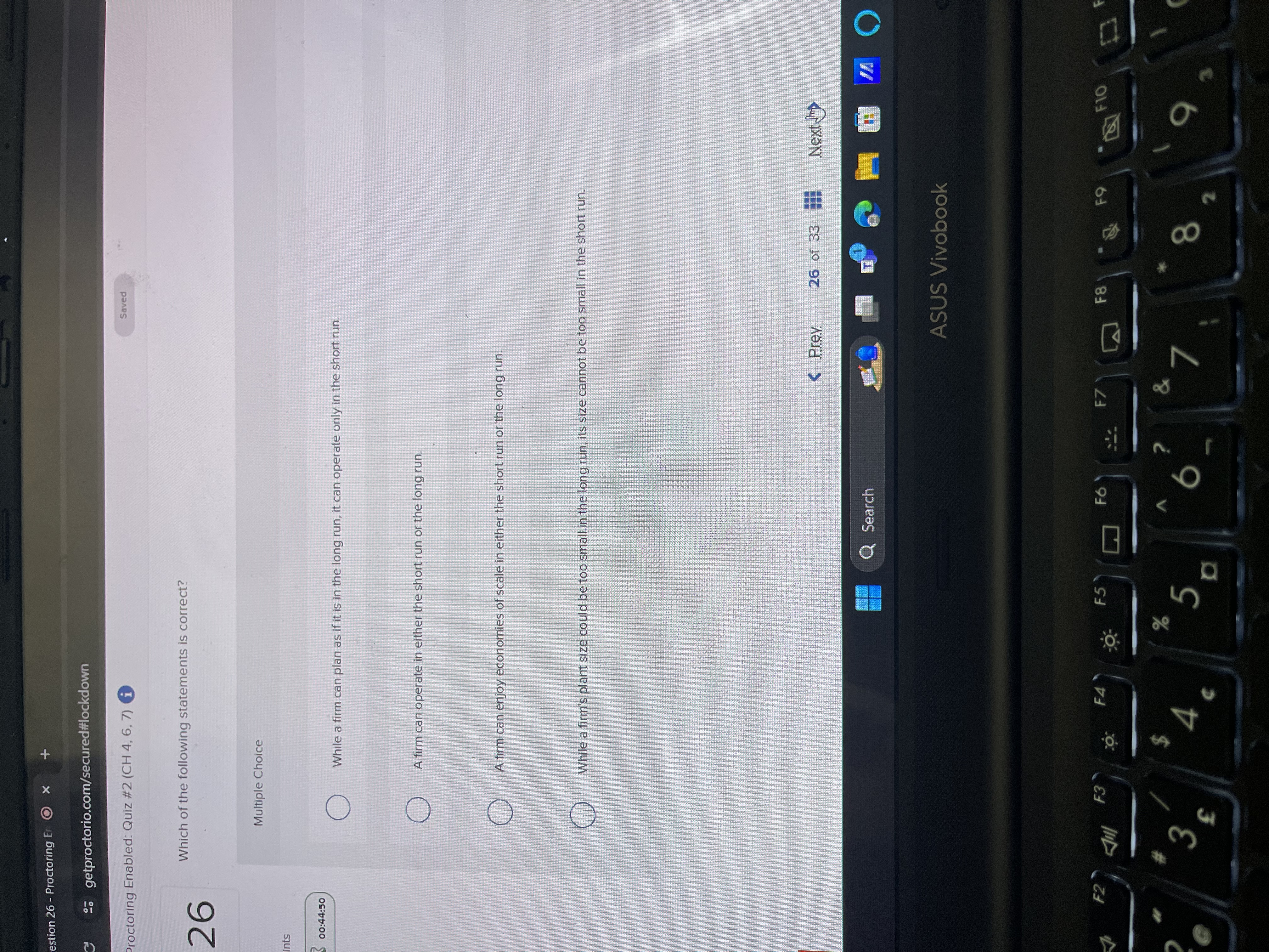 estion 26 - Proctoring EO x go