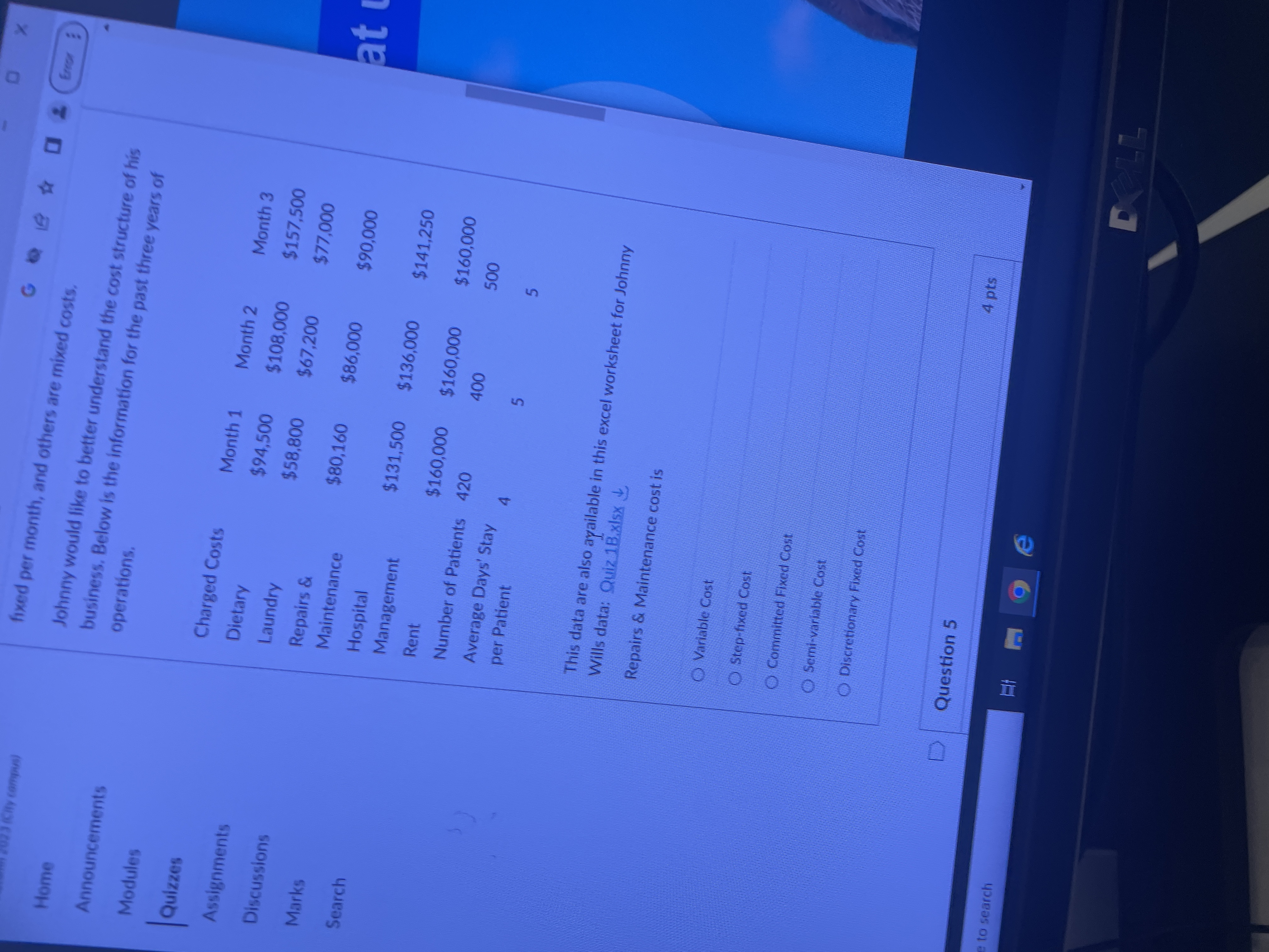 variable cost per unit: No change O Fixed cost
