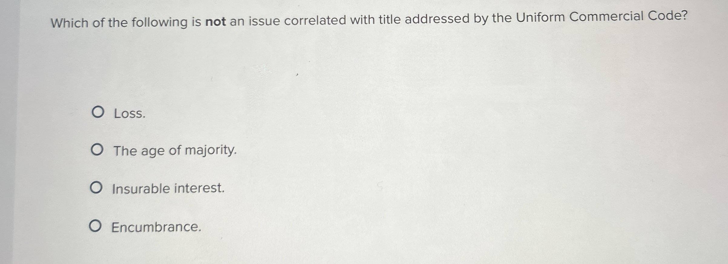 Which of the following is not an issue correlated