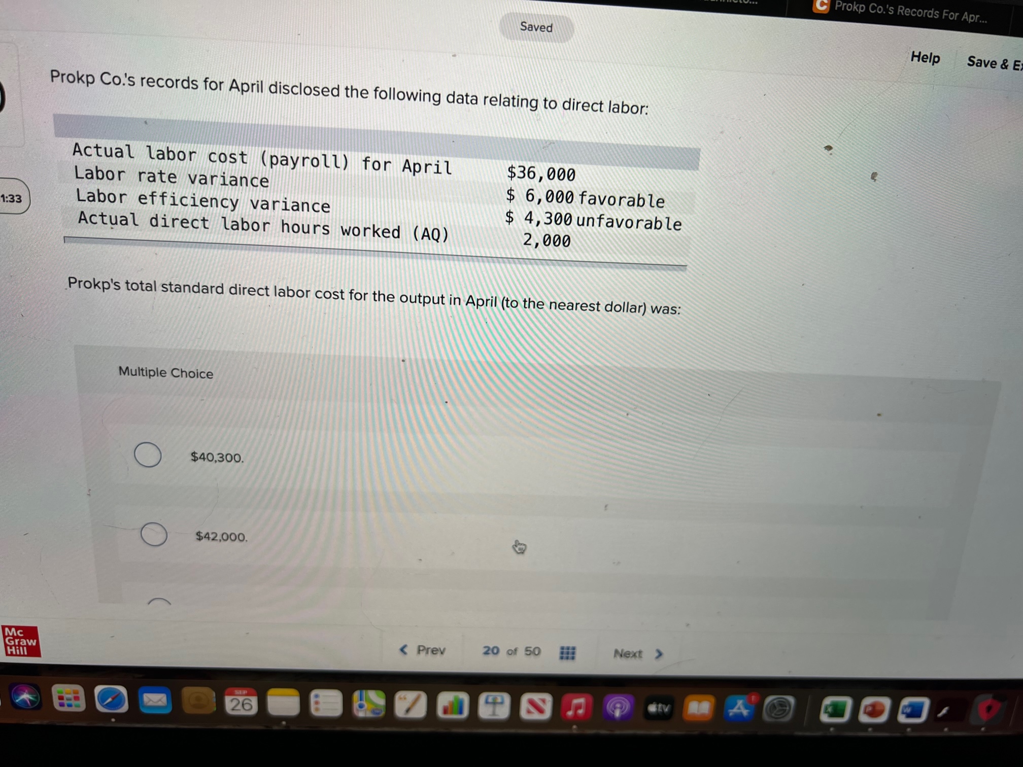 Prokp Co.'s Records For Apr.. Saved Help