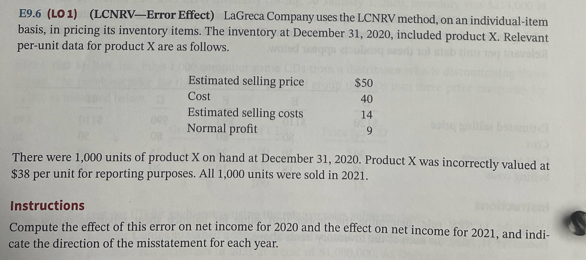 E 9 . 6 ( LO 1 ) ( LCNRV - Error Effect ) LaGreca