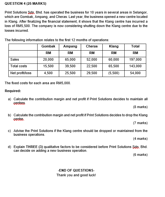 QUESTION 4 ( 2 5 MARKS ) Print Solutions Sdp ,