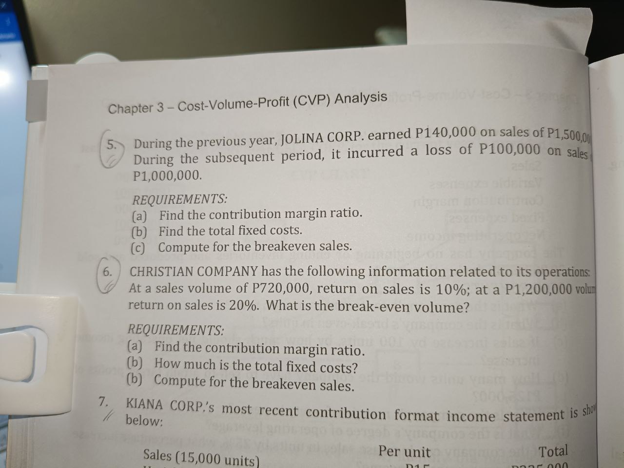 Chapter 3 - Cost-Volume-Profit (CVP) Analysis