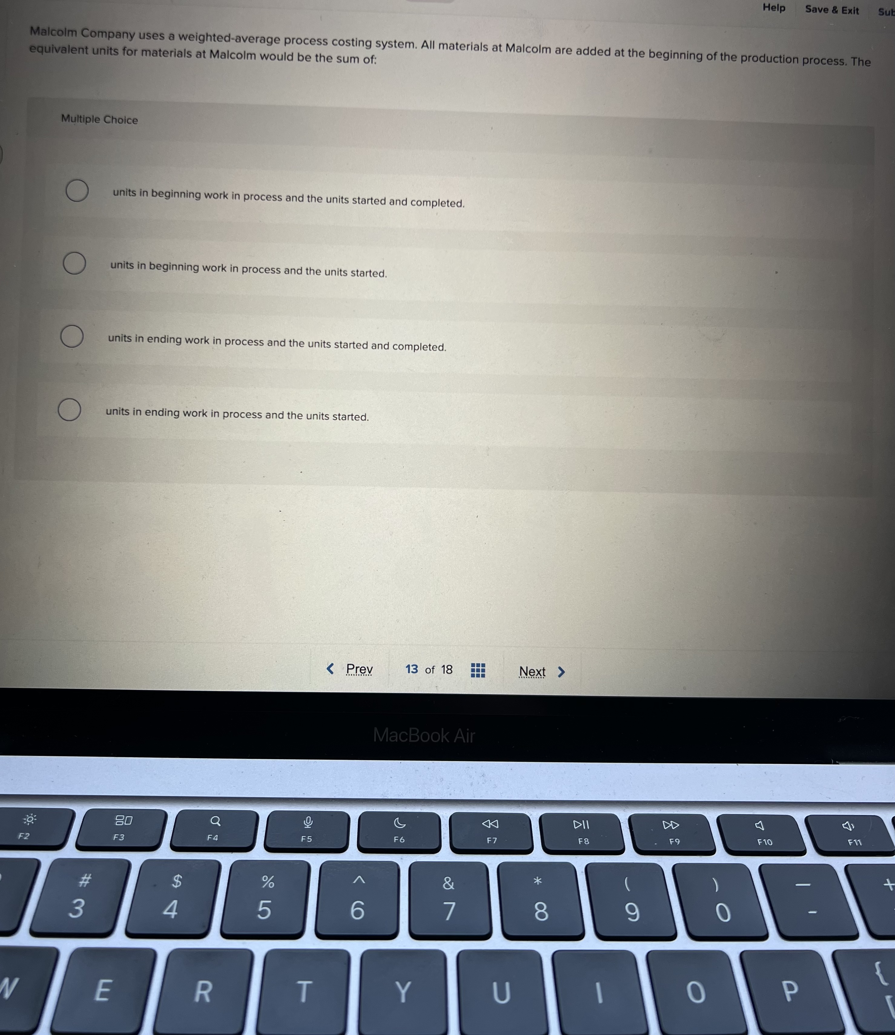 need help ASAP please Help Save & Exit Submit