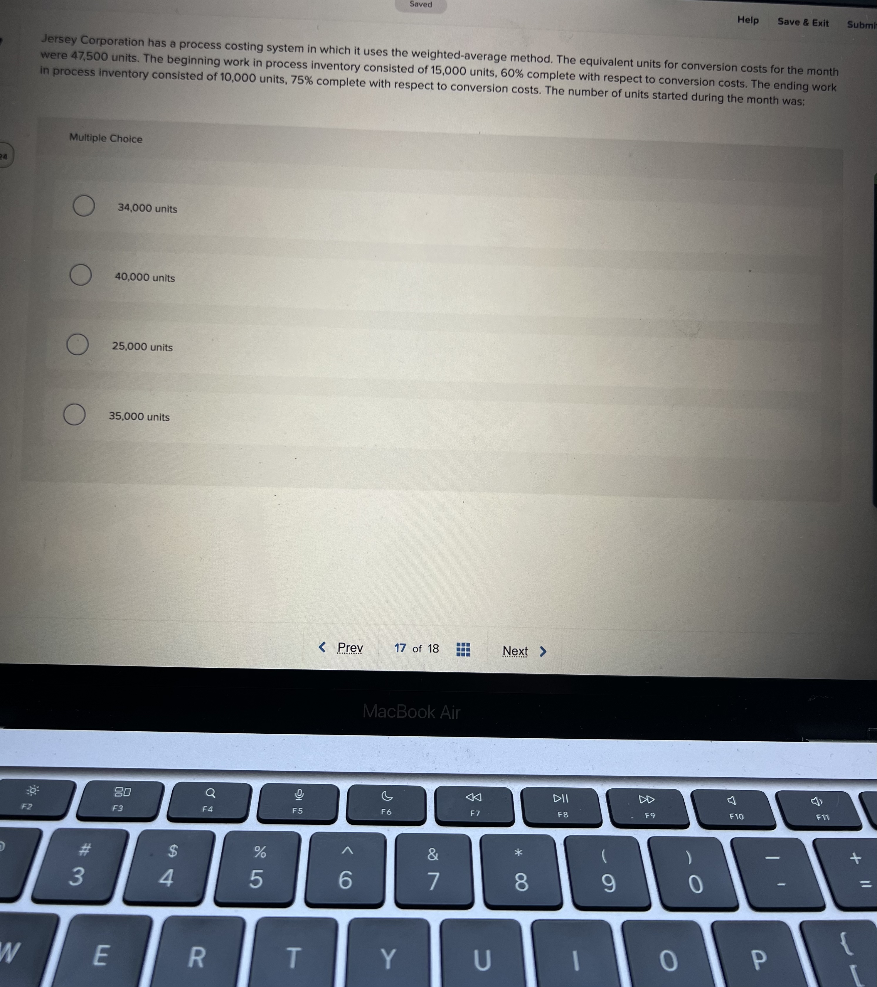 need help ASAP please Help Save & Exit Submit