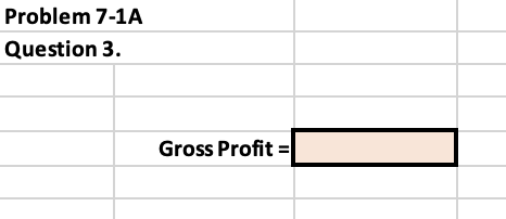 Chapter 7 Problems PR 7-1A FIFO perpetual