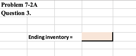 Chapter 7 Problems PR 7-1A FIFO perpetual