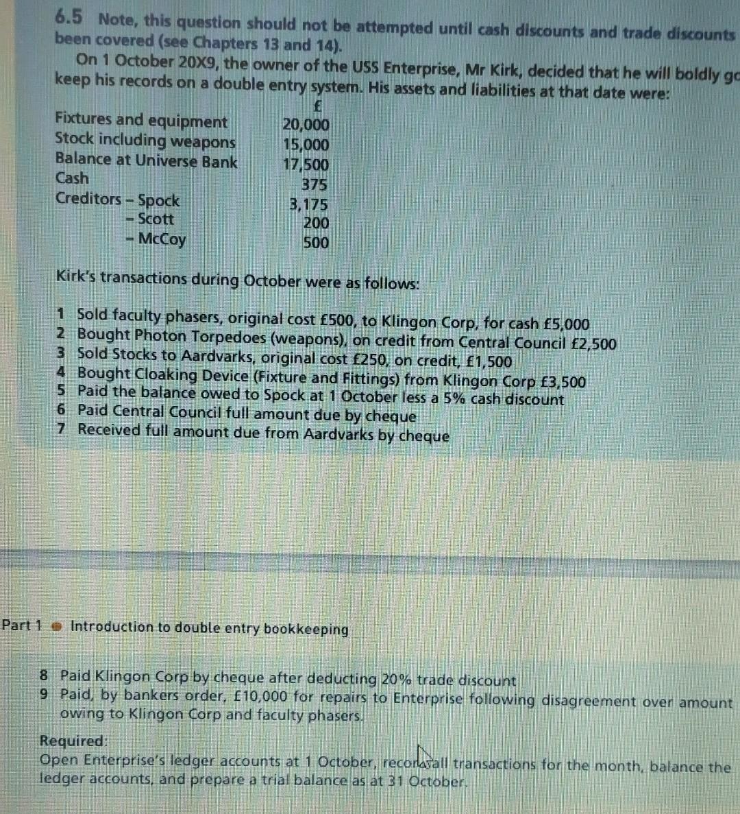 Y6 6.5 Note, this question should not be