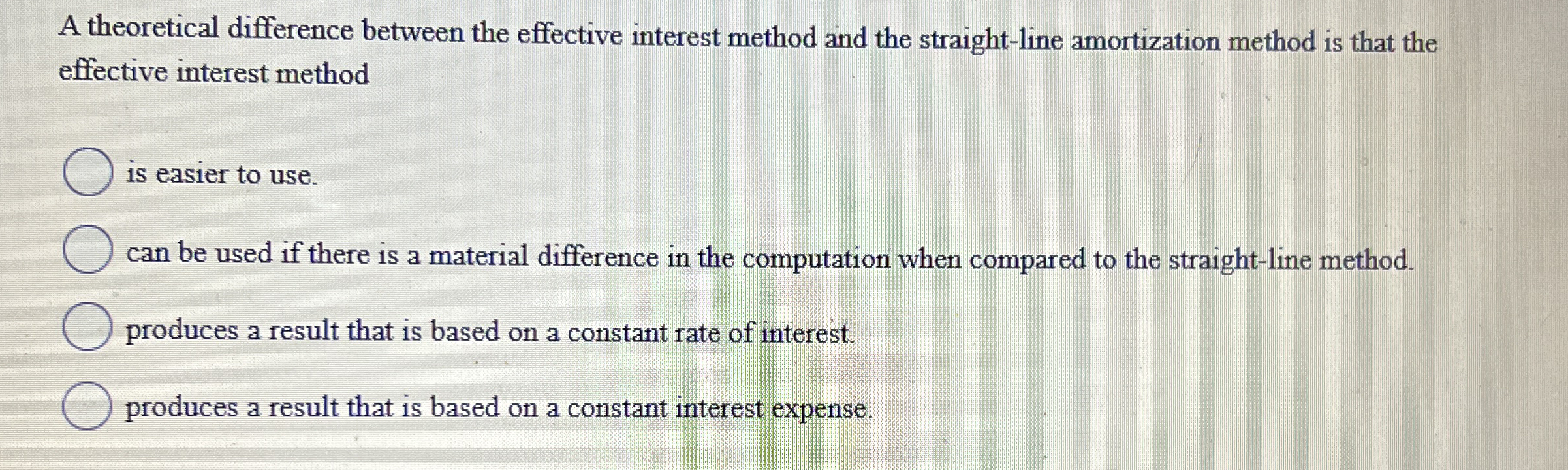 A theoretical difference between the effective