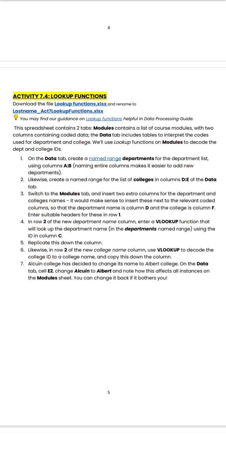 Does anyone know how to use Excel? Open the links