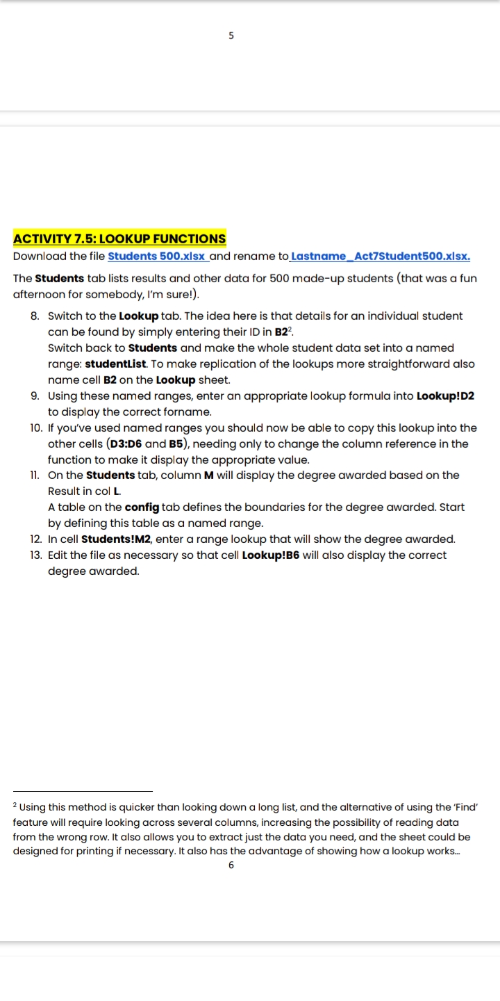 Does anyone know how to use Excel? Open the links