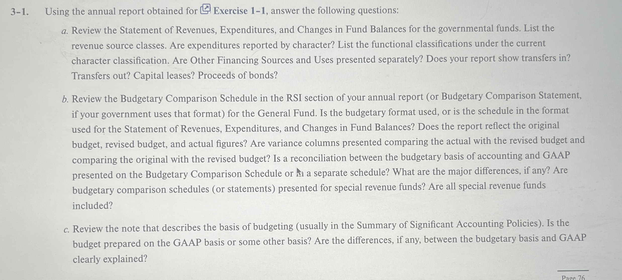 3 - 1 . Using the annual report obtained for ? ?