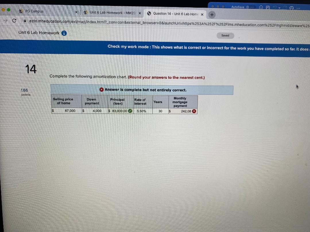 Please help me understand the homework for unit