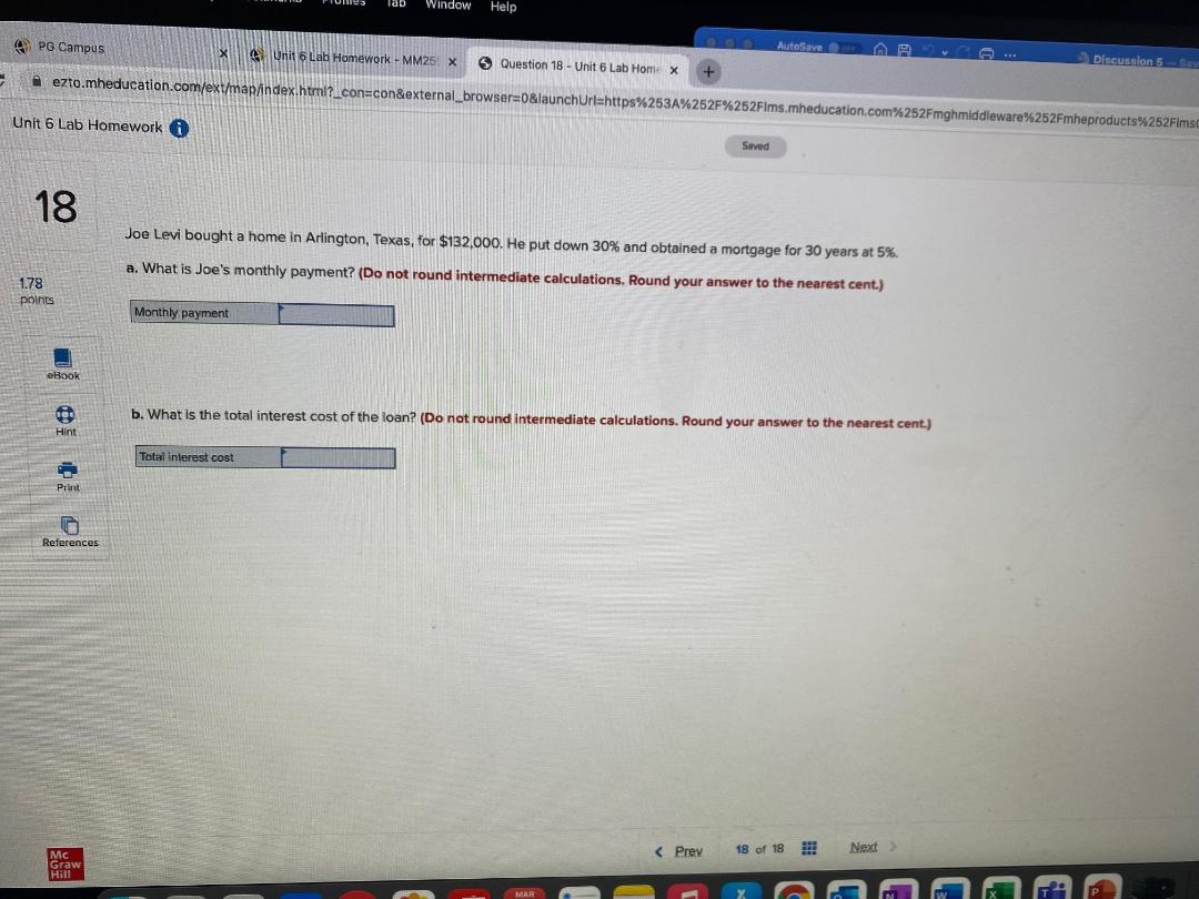 Please help me understand the homework for unit