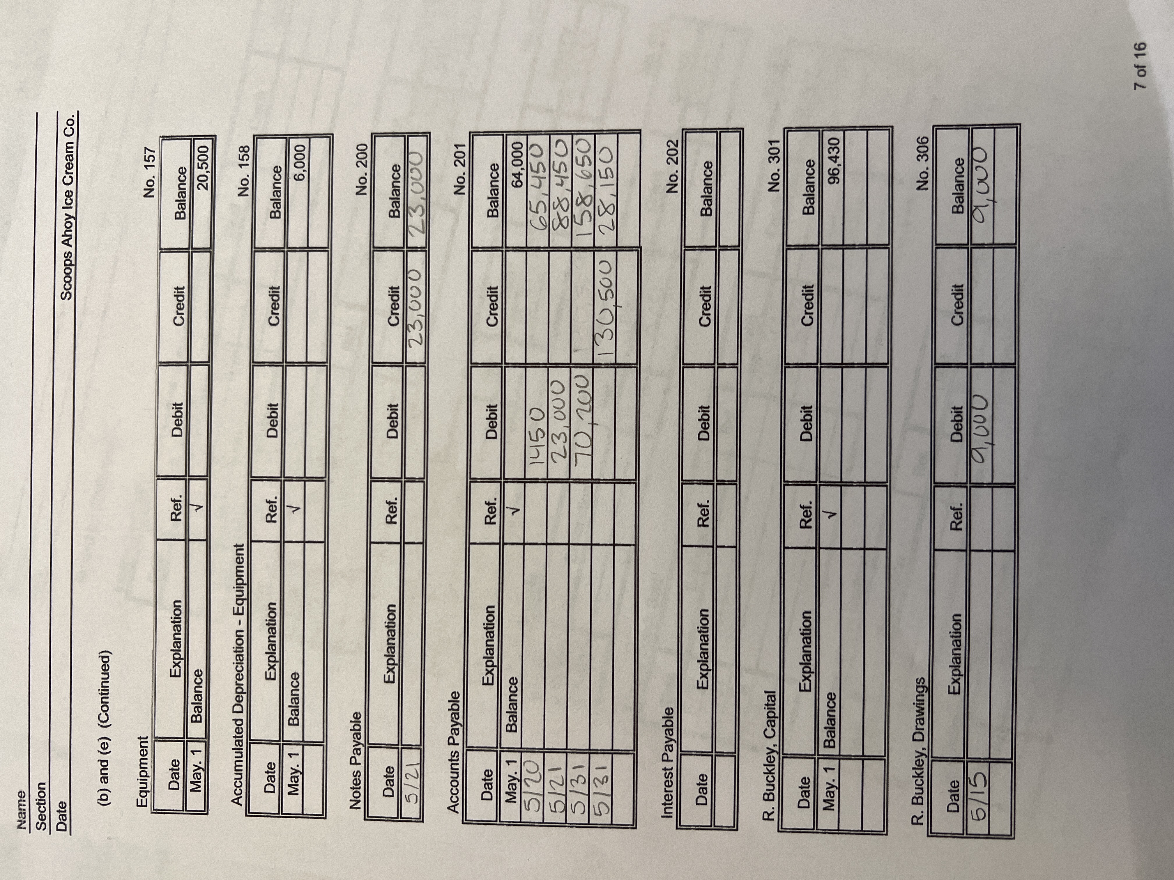 ACC 1021 Mini Practice Set Project transactions