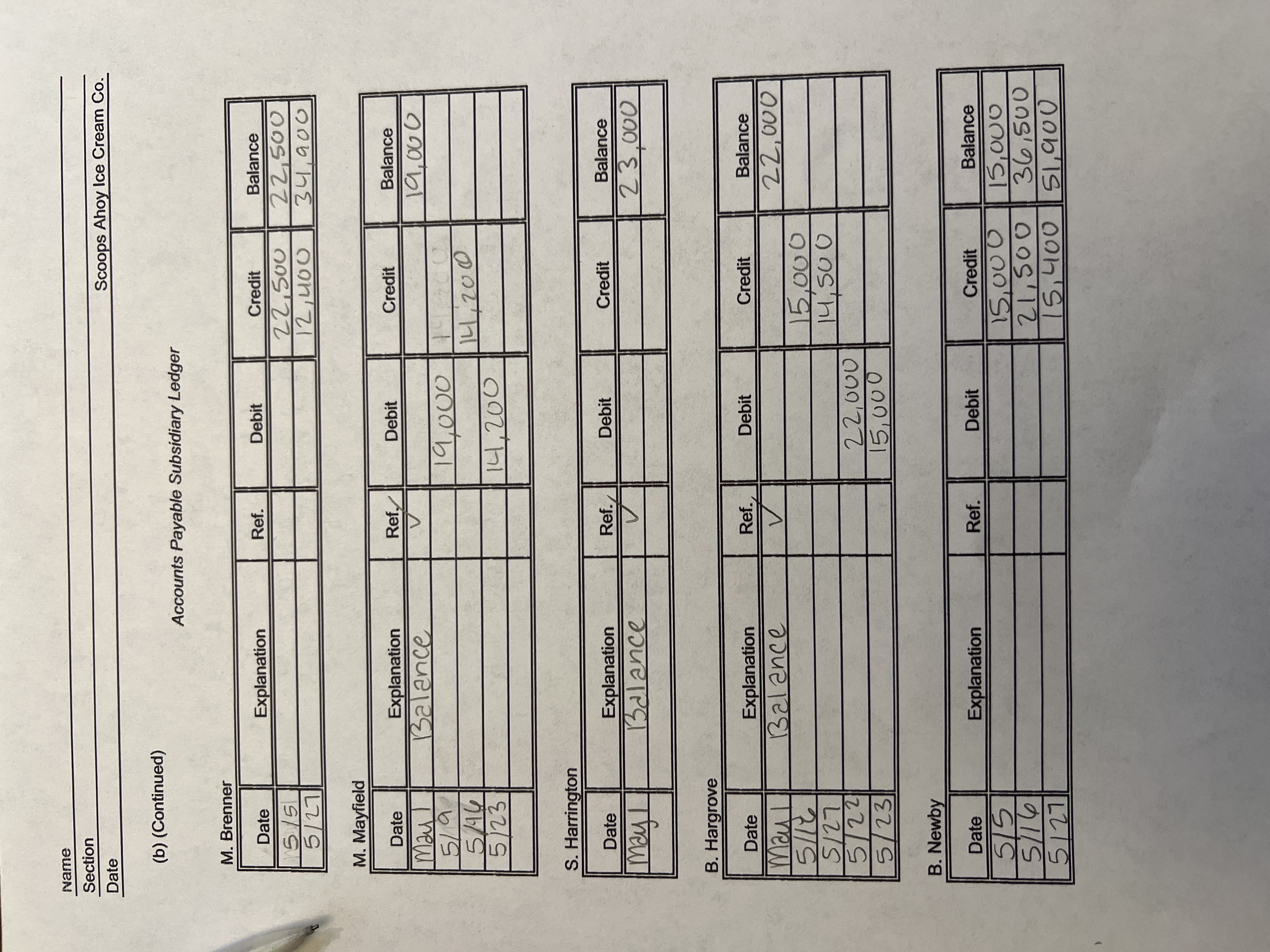ACC 1021 Mini Practice Set Project transactions