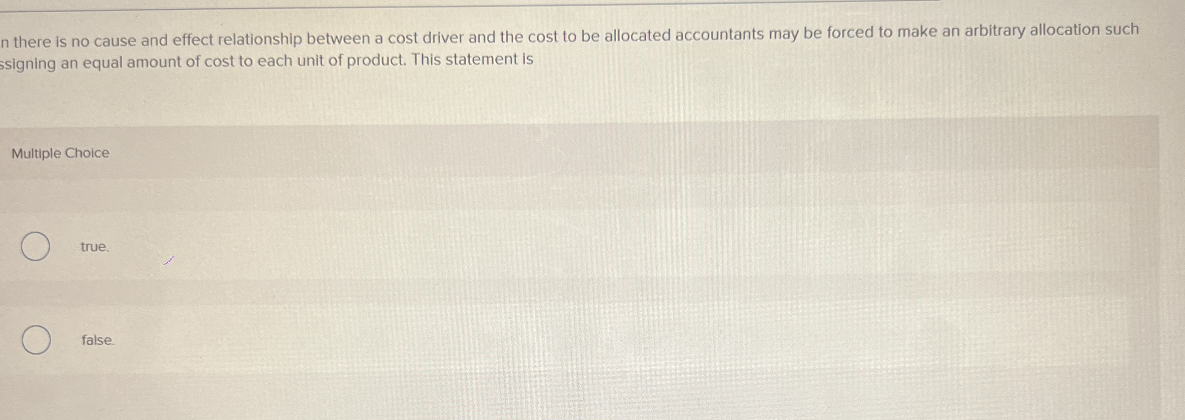 n there is no cause and effect relationship