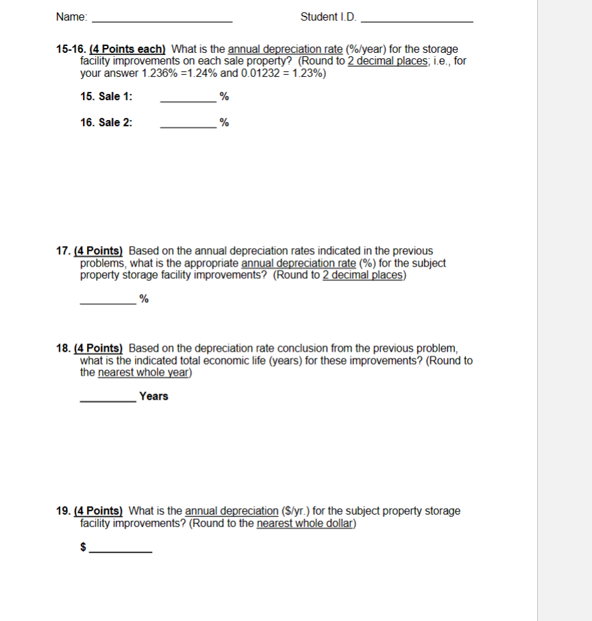Name: Student LD. Part B Problem Solving Subiect