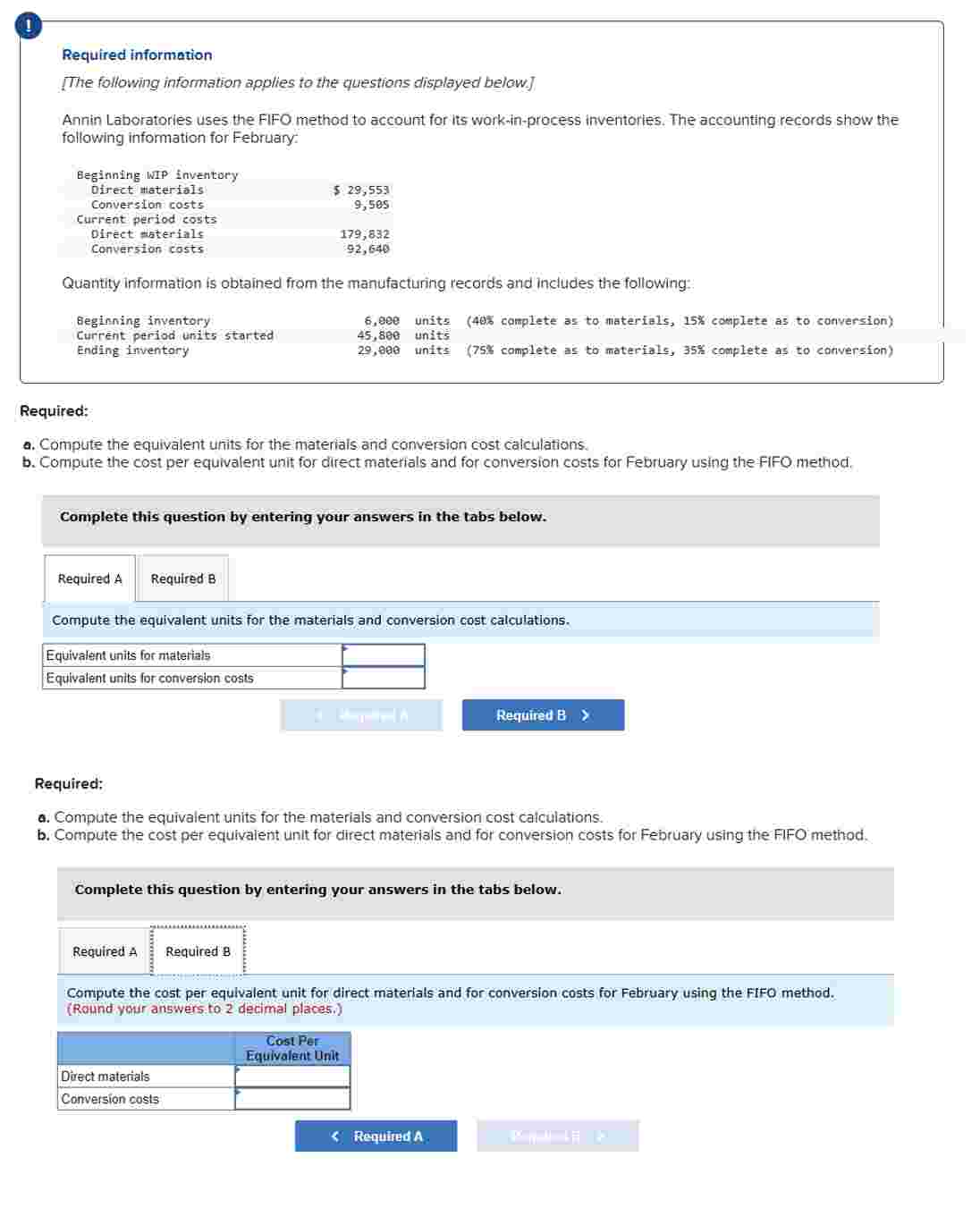 Required information [ The following information