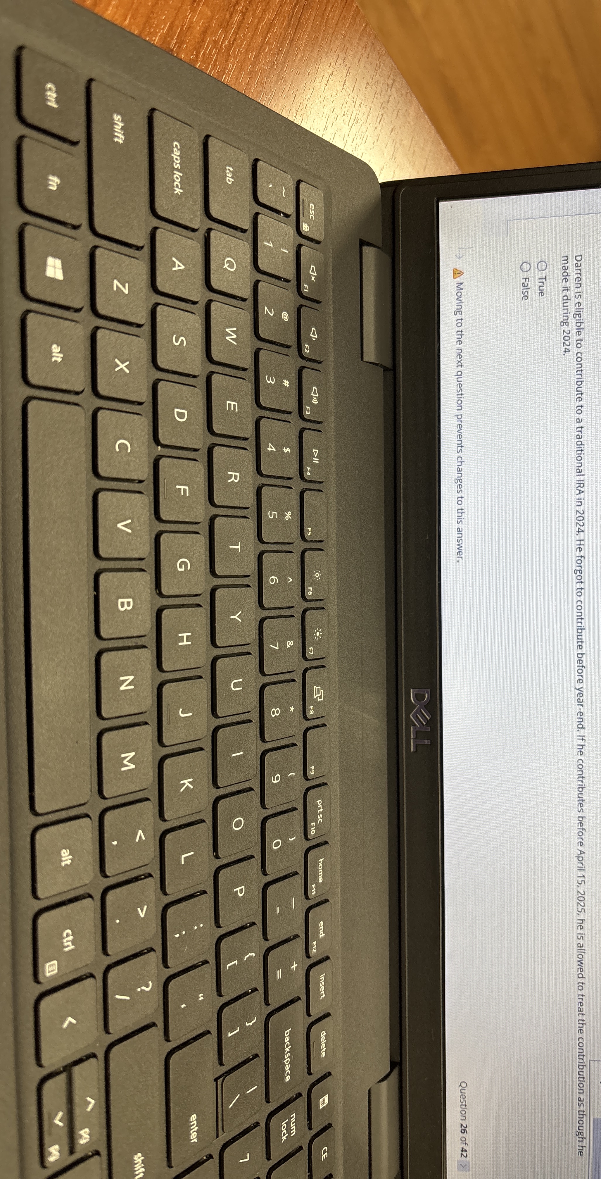 Darren is eligible to contribute to a traditional