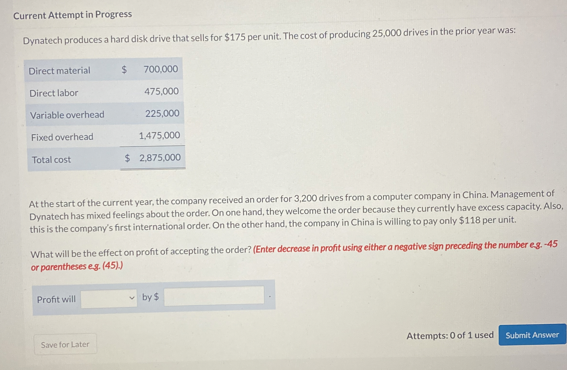Current Attempt in Progress Dynatech produces a