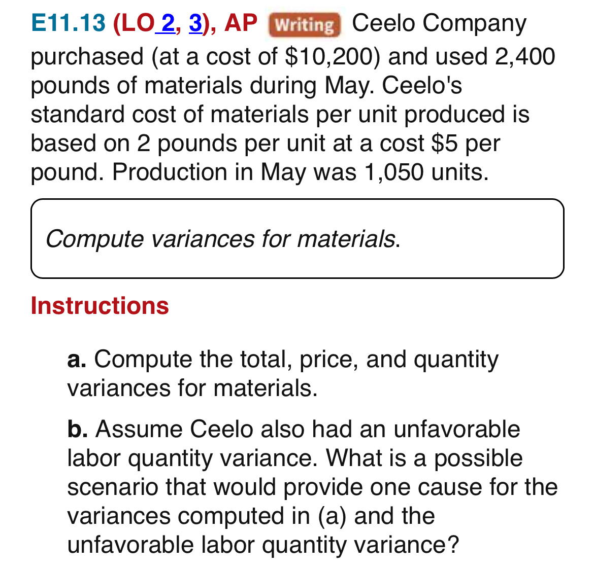 E 1 1 . 1 3 ( LO _ 2 , 3 ) , AP Ceelo Company