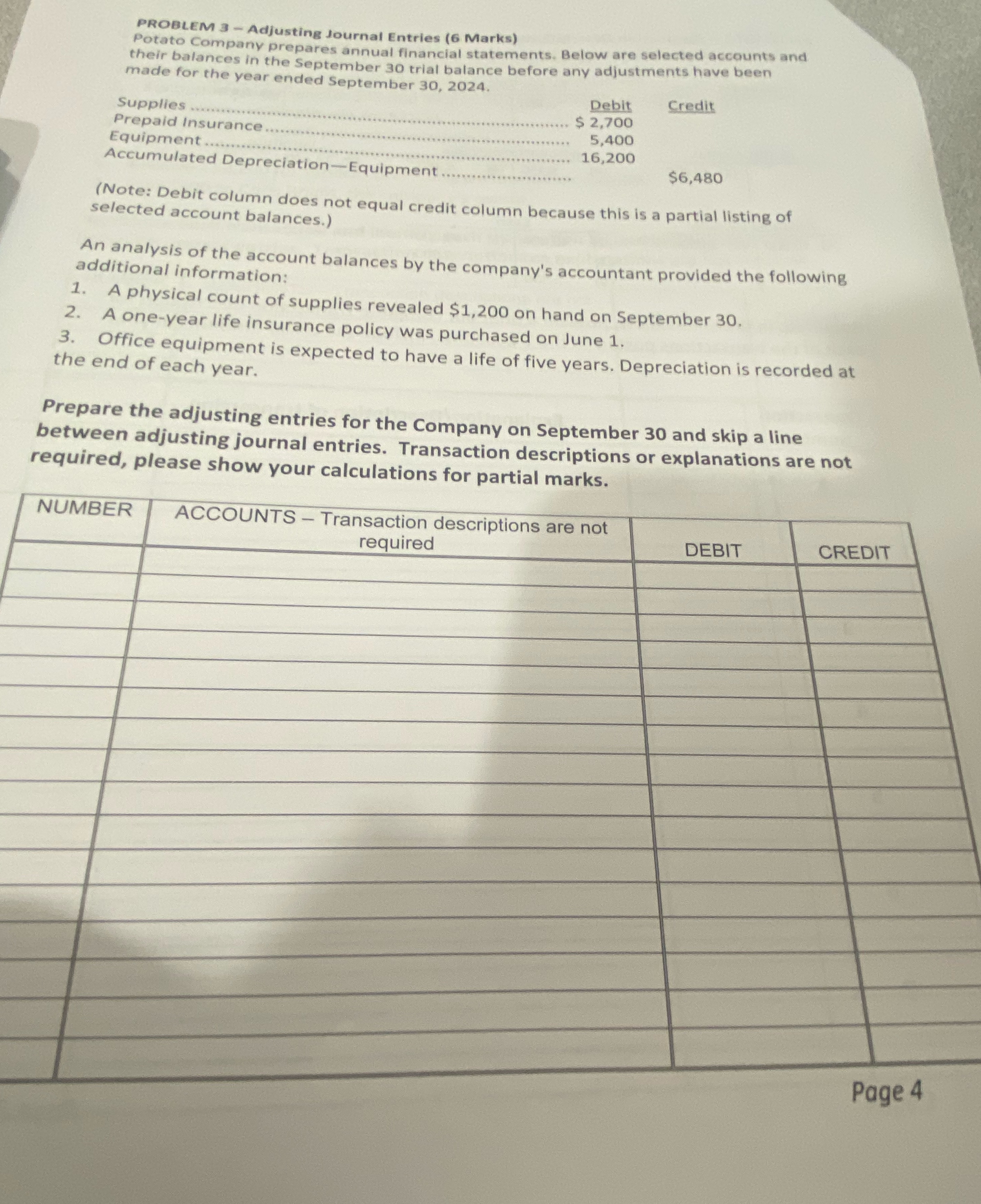 FMGT 1105Pls show answer step by step PROBLEM 3 -