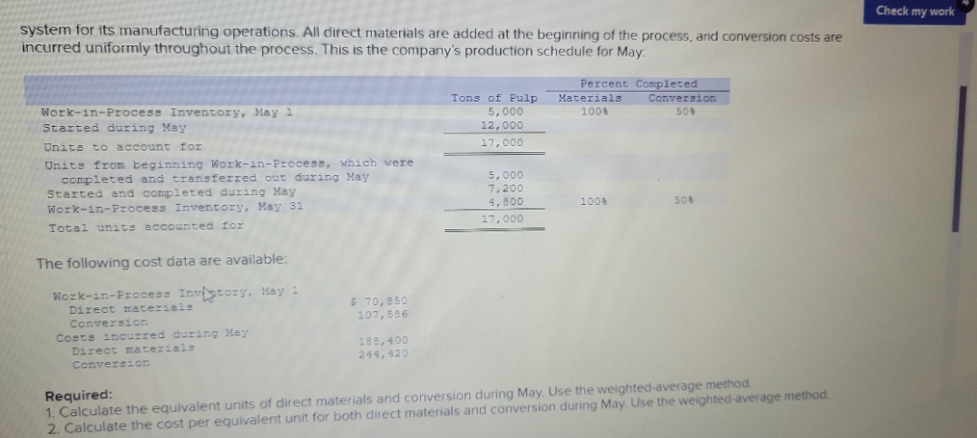 stuck on this problem Check my work system for