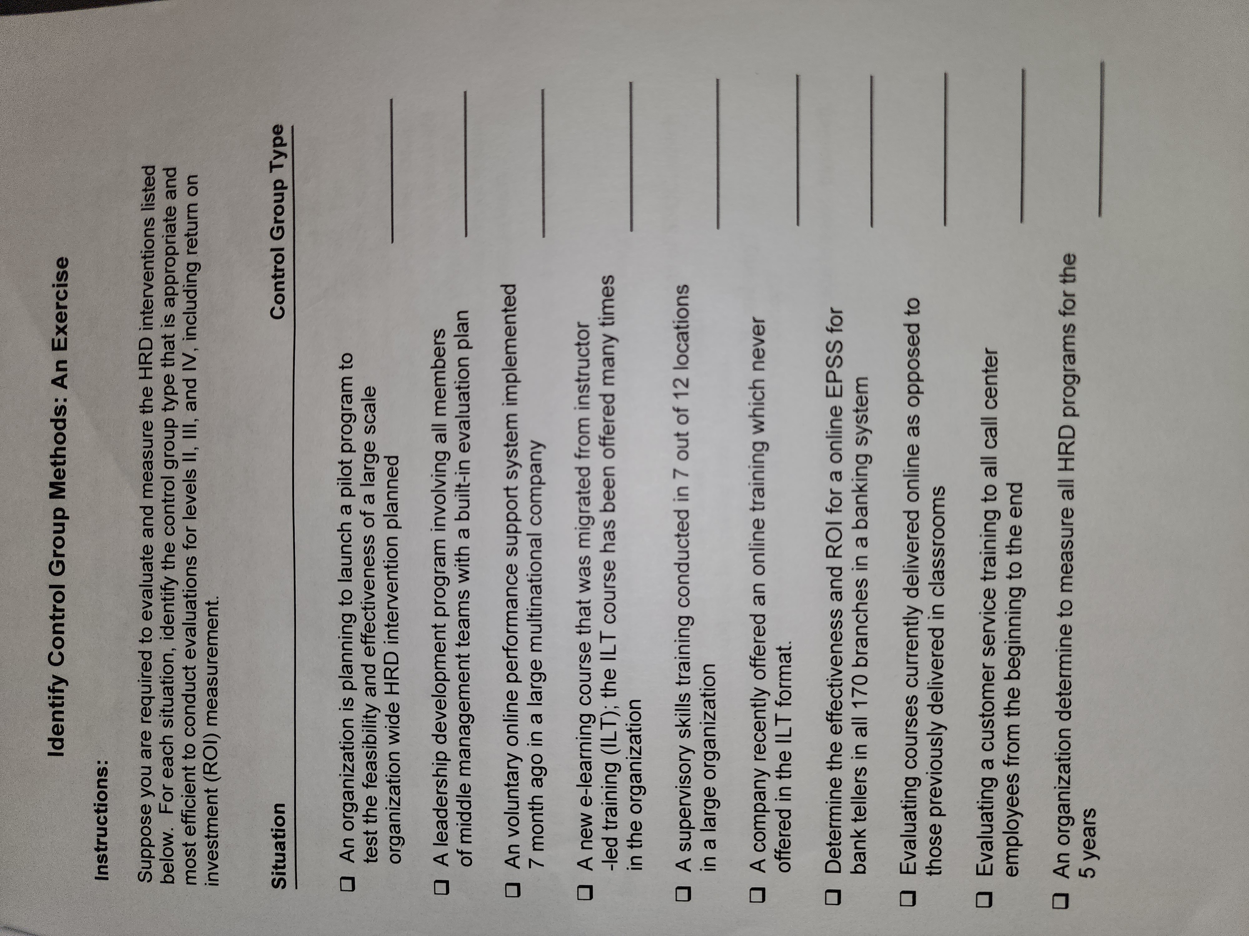 Measuring ROI for e-Learning: A Case Study In