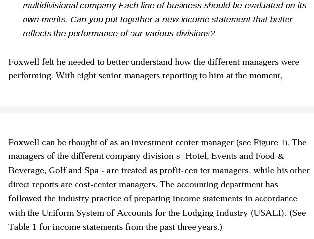 Please read case study. Assignment questions are