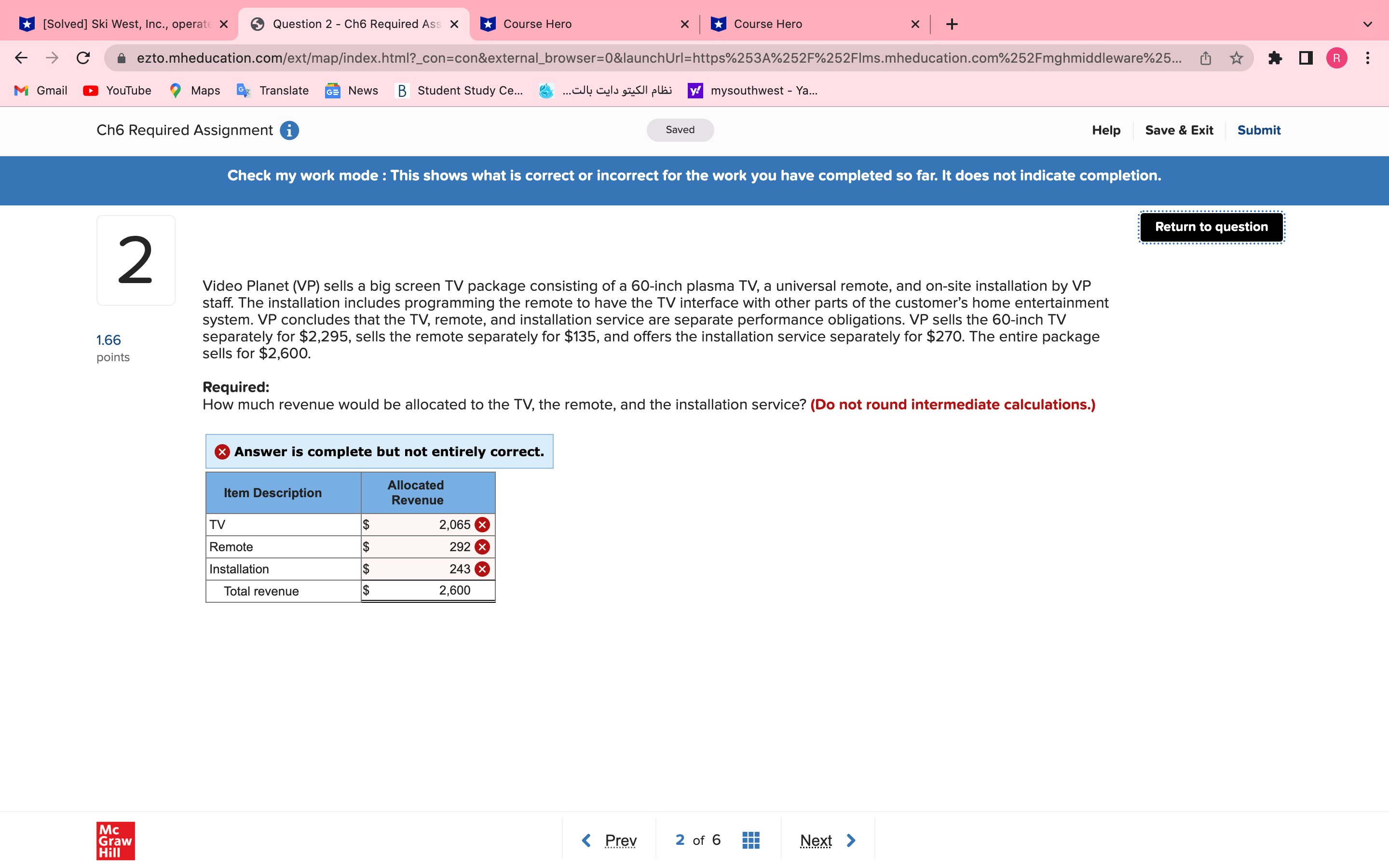 [Solved] Ski West, Inc., operate X Question 2 -
