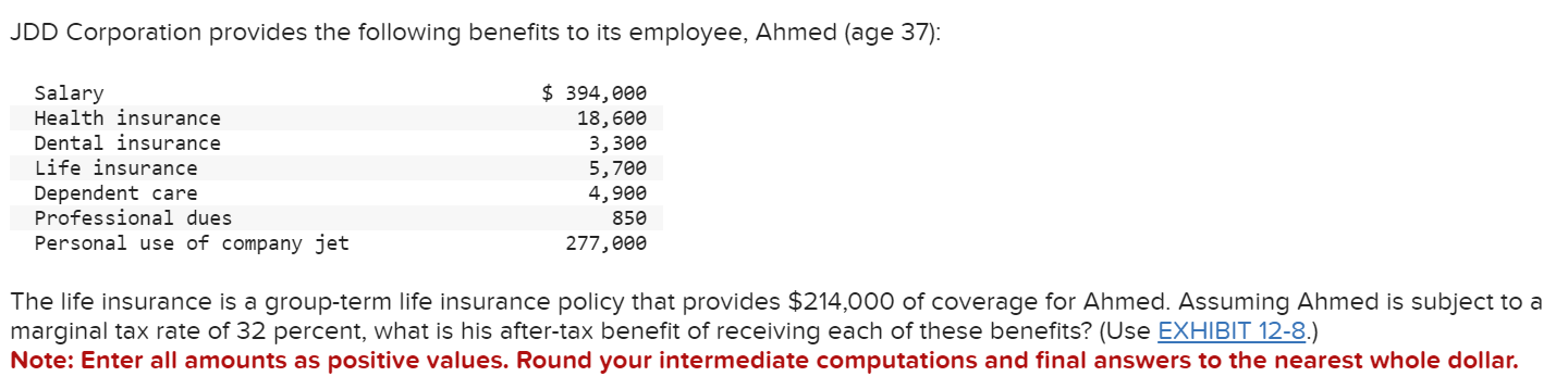 JDD Corporation provides the following benefits