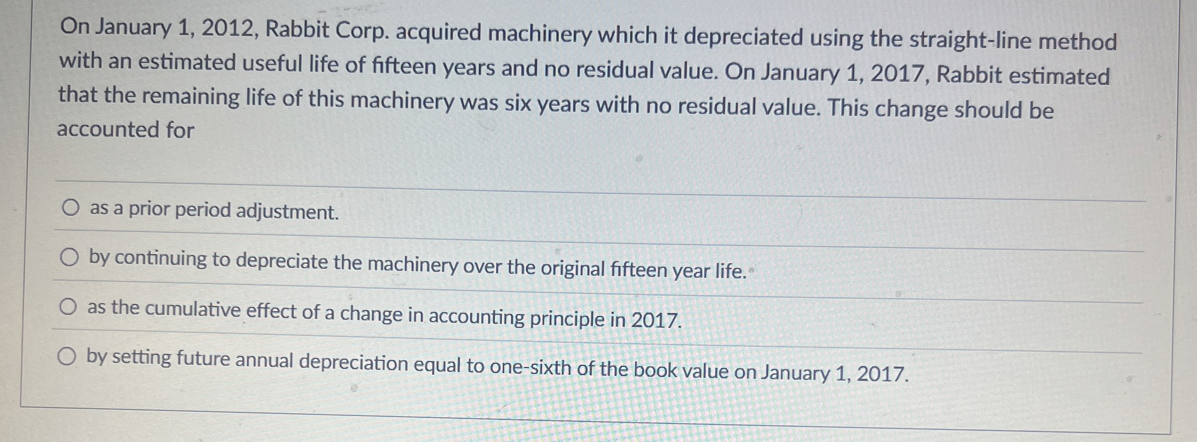 On January 1 , 2 0 1 2 , Rabbit Corp. acquired